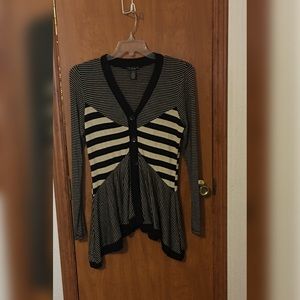 EUC Finesse Plus Striped Cardigan